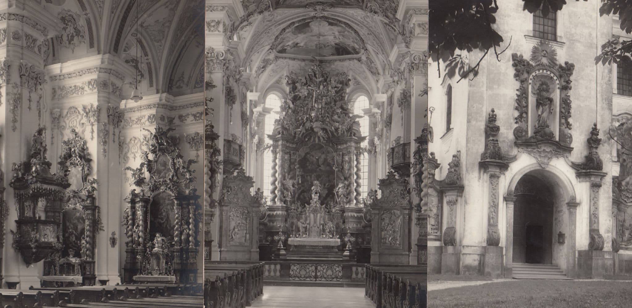 Aldersbach Germany Kirsche Donau 3x German Real Photo Religious Postcard s