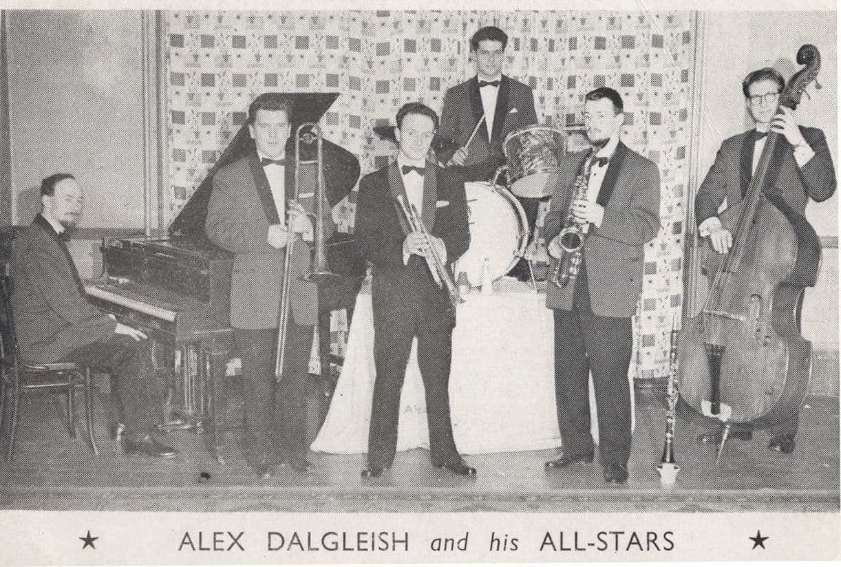 Alex Dalgleish Scottish Jazz Band Dixieland MULTI Hand Signed Photo