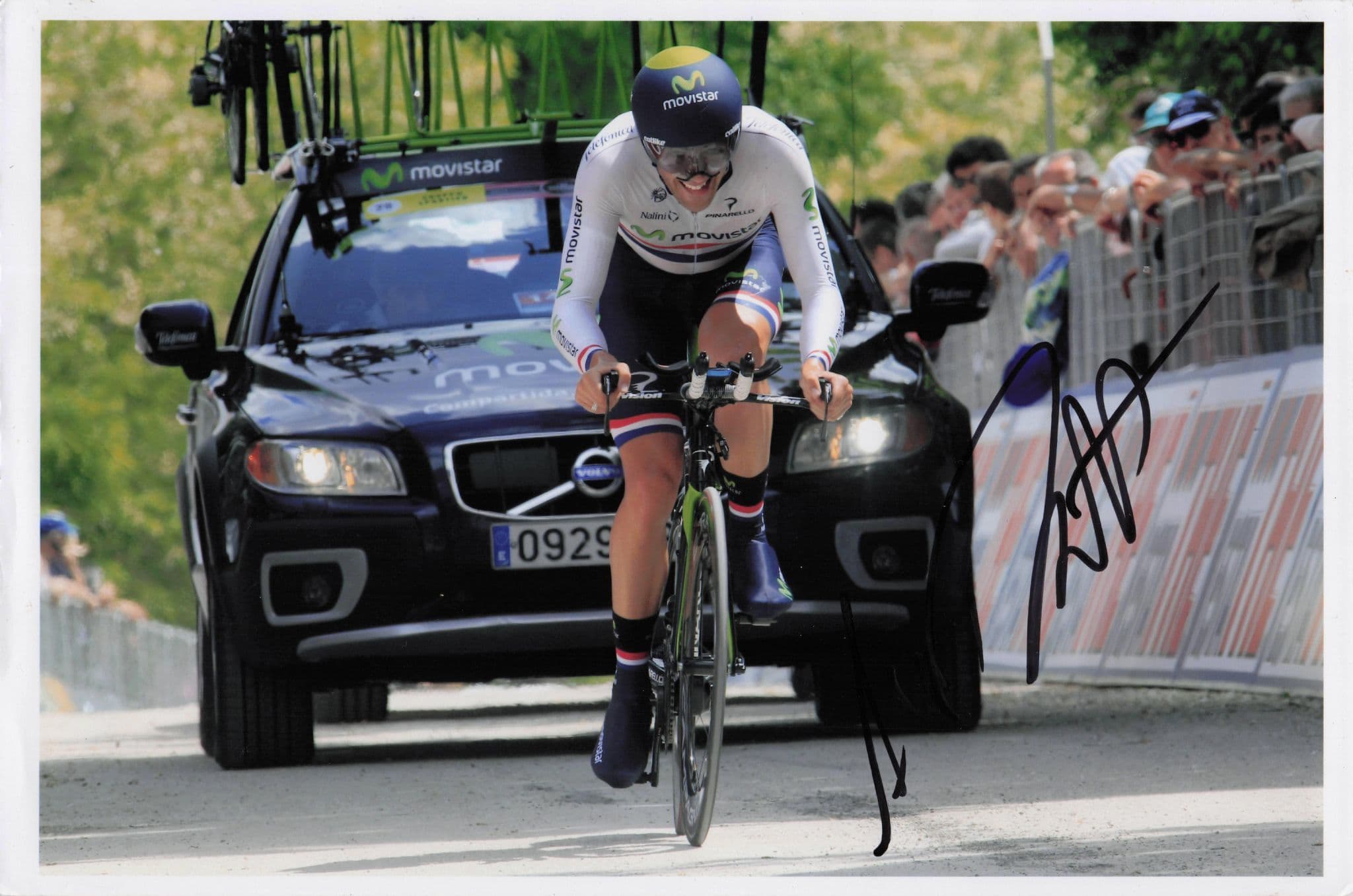Alex Dowsett British Cyclist 2013 Giro D'Italia 12x8 Hand Signed Photo