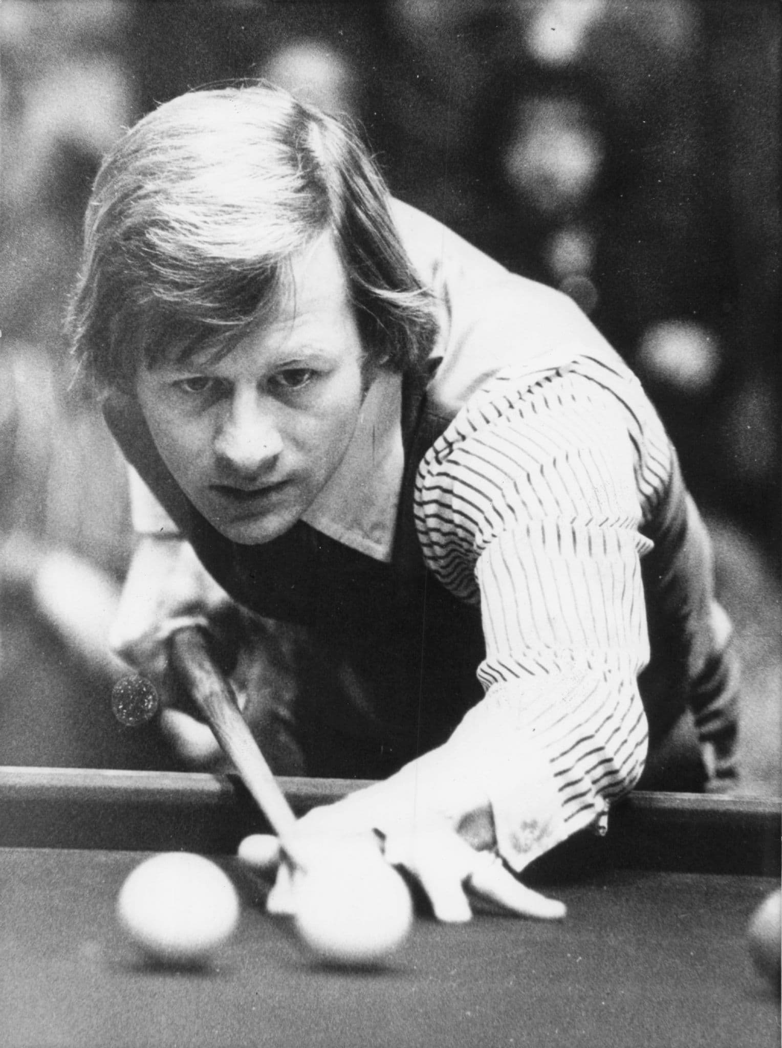 Alex Higgins Sheffield Embassy World Snooker Championship 1980 Press Photo