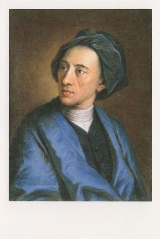 Alexander Pope Poetry Book Author London Painting Postcard