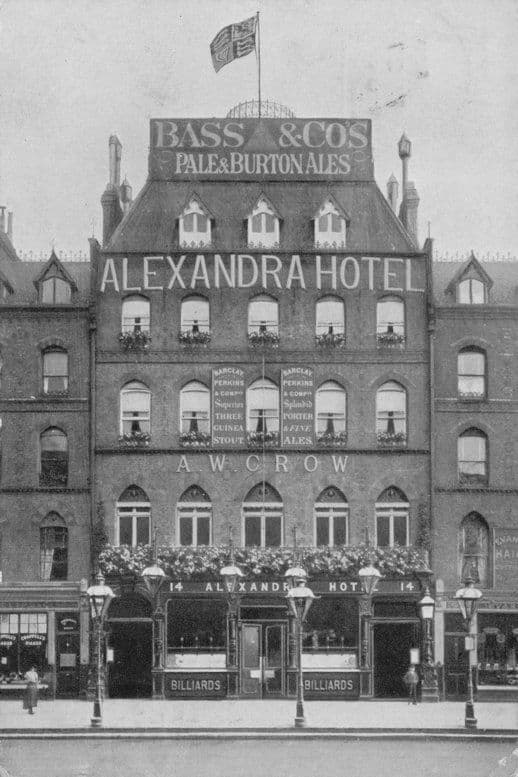 Alexandra Hotel Clapham Junction London Antique Postcard