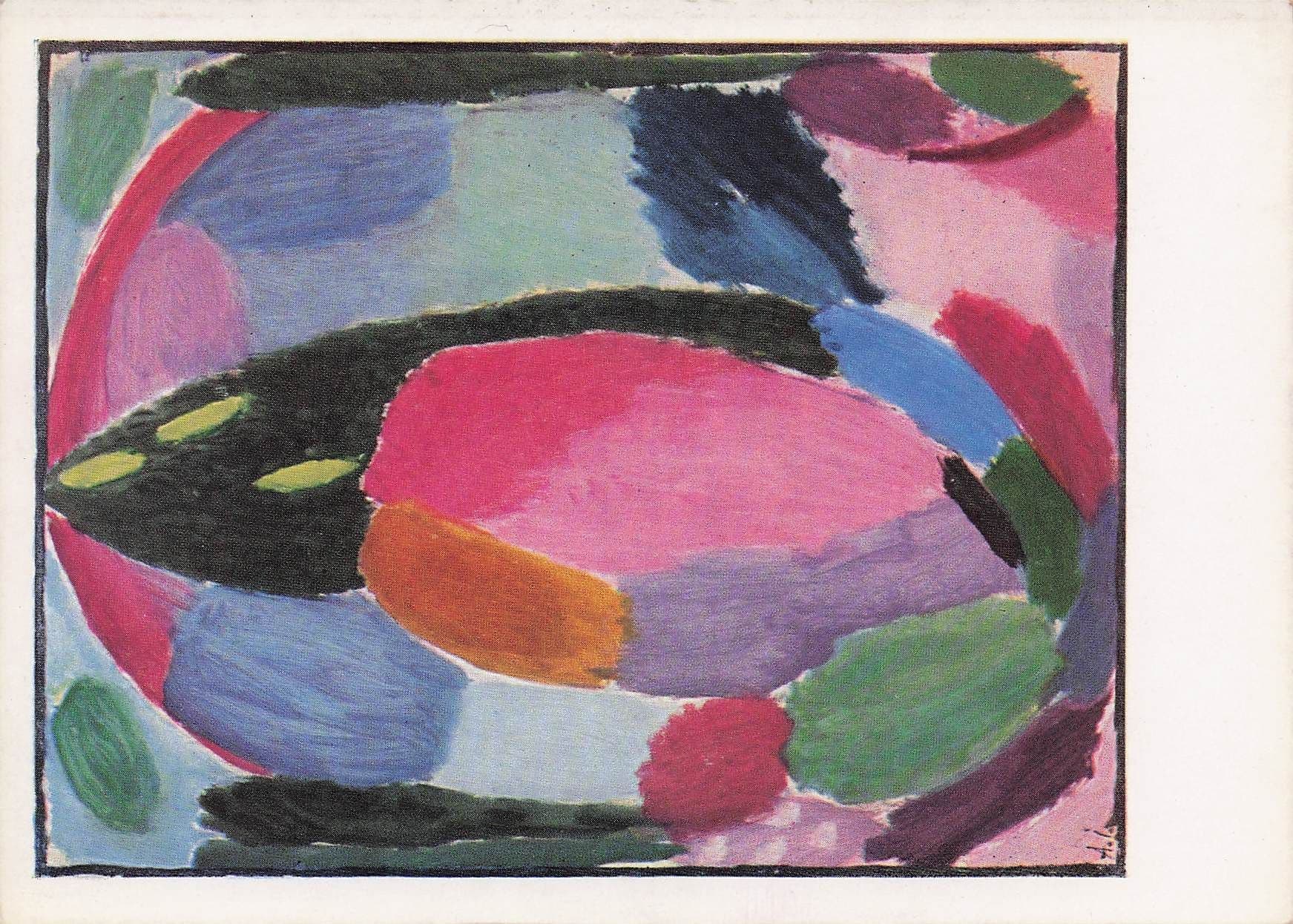 Alexej Von Jawlensky 1916 Variation Russian Painting Postcard