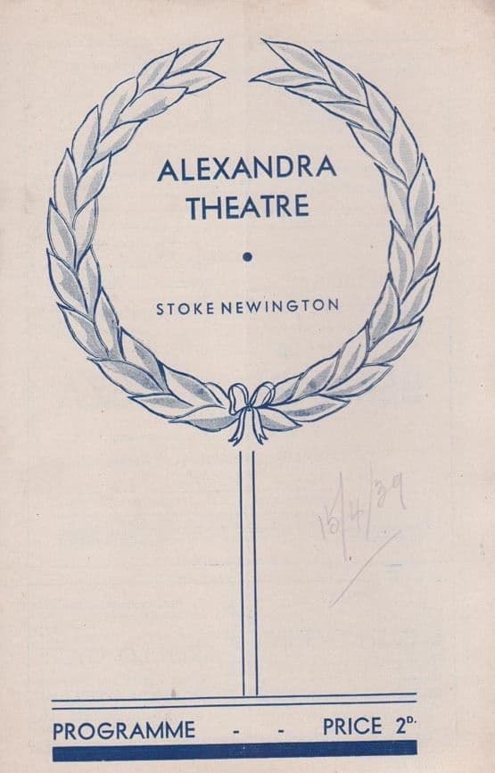 Alfred Farrell While Parents Sleep WW2 Stoke Newington London Theatre Programme