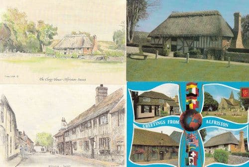 Alfriston Clergy House 4x Postcard s