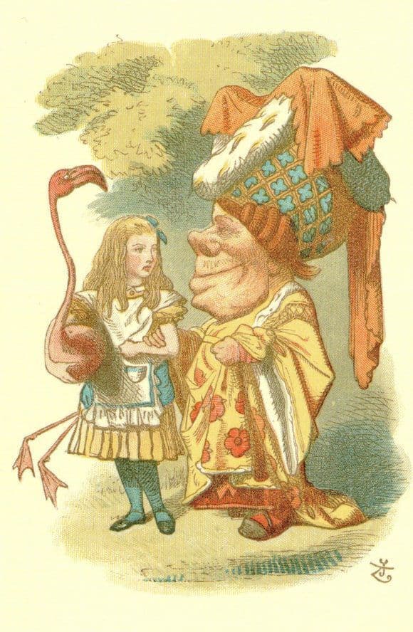 Alice In Wonderland The Duchess Nursery 1890 Victorian Book Postcard