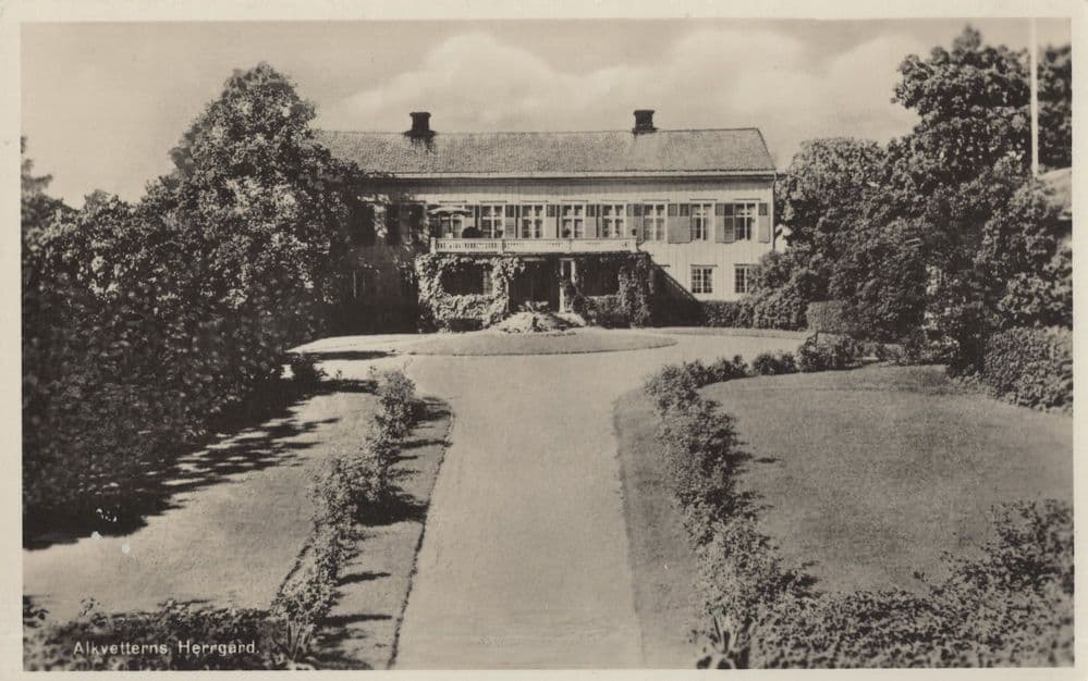 Alkvetterns HerrgÔøΩrd Manor Varmland Holland Old Postcard