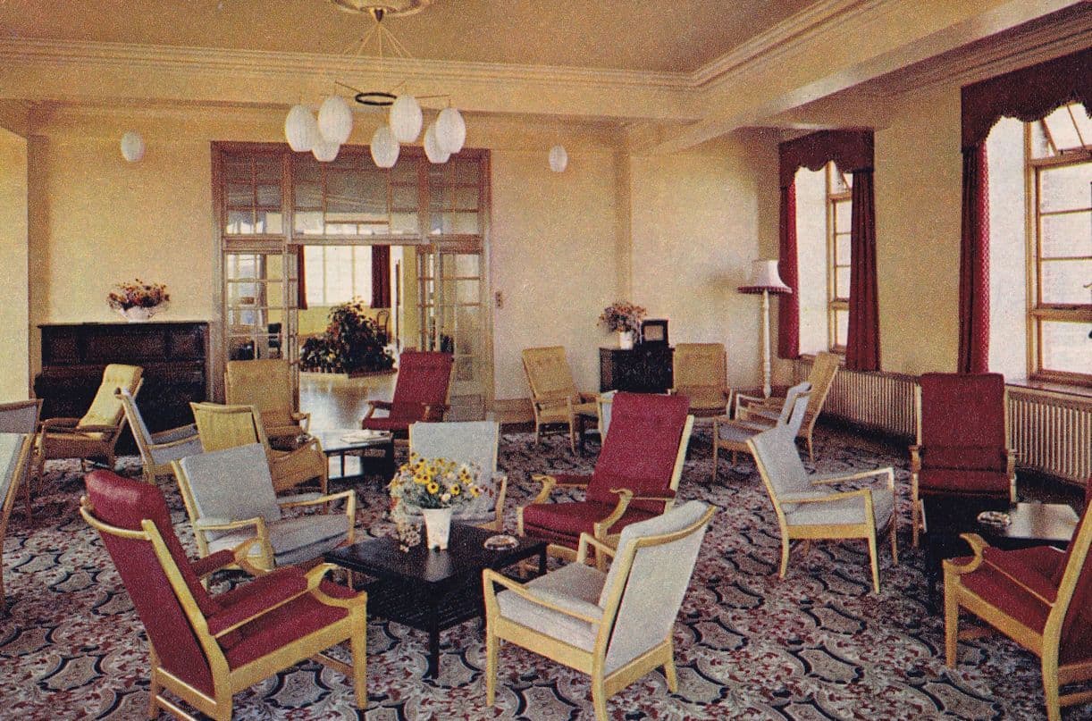 All Evans Convalescent Home Bexhill On Sea Lounge 1970s Postcard