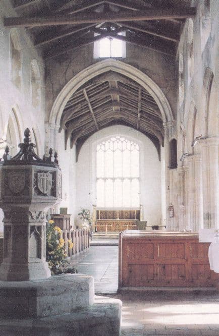 All Saints Wighton Norfolk Church Interior Postcard