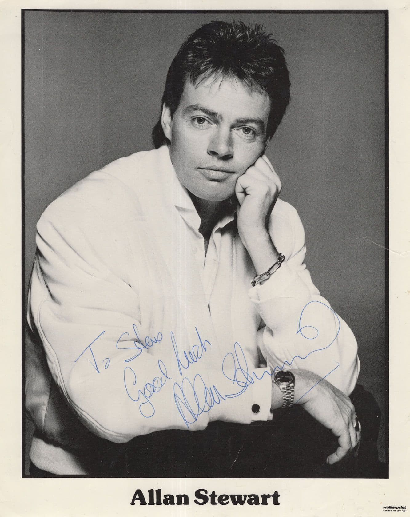 Allan Stewart Scottish Comedian 10x8 Vintage Signed Photo