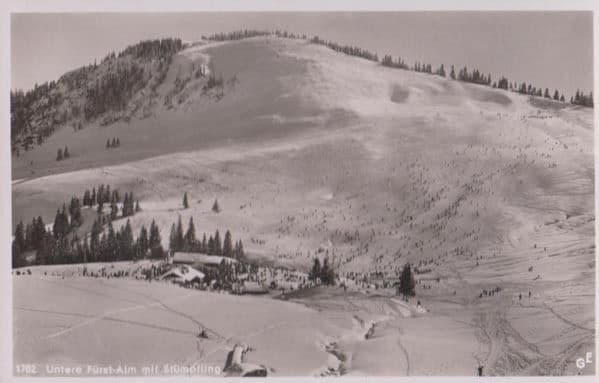 Alpen Untere FÔøΩrst Alm Real Photo Postcard