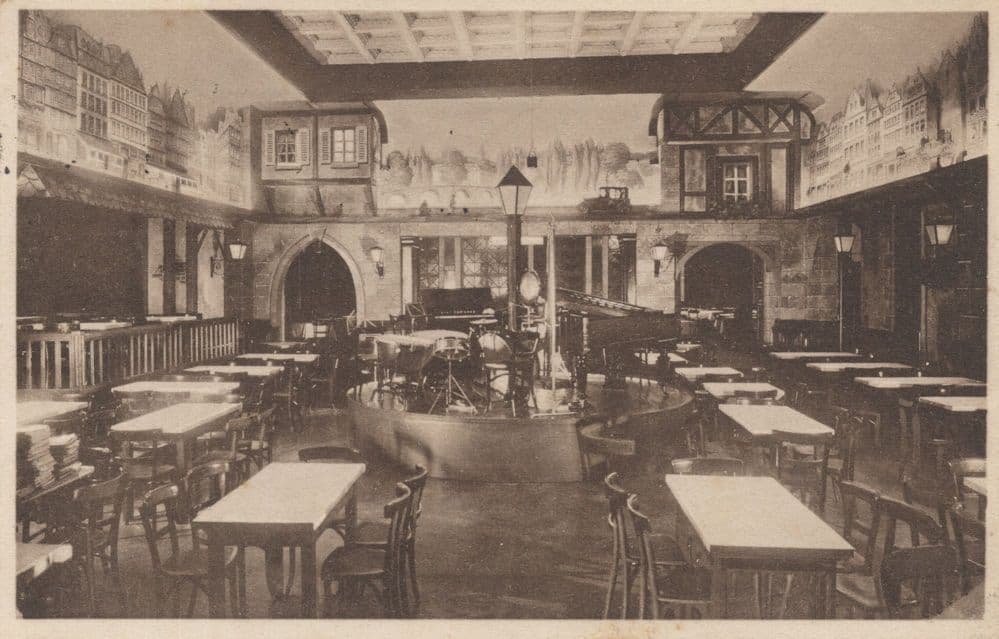 Altftadt Frankfurt German Hotel Restaurant Dining Area Old Postcard