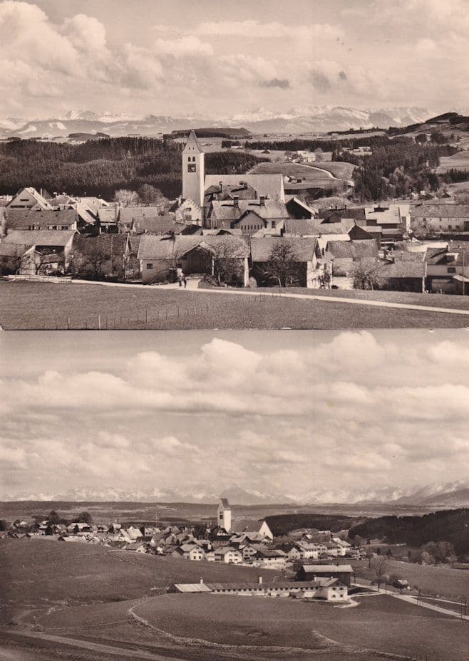Altusried Allgau Ort der Allg Freilichtspiele 2x Real Photo Postcard