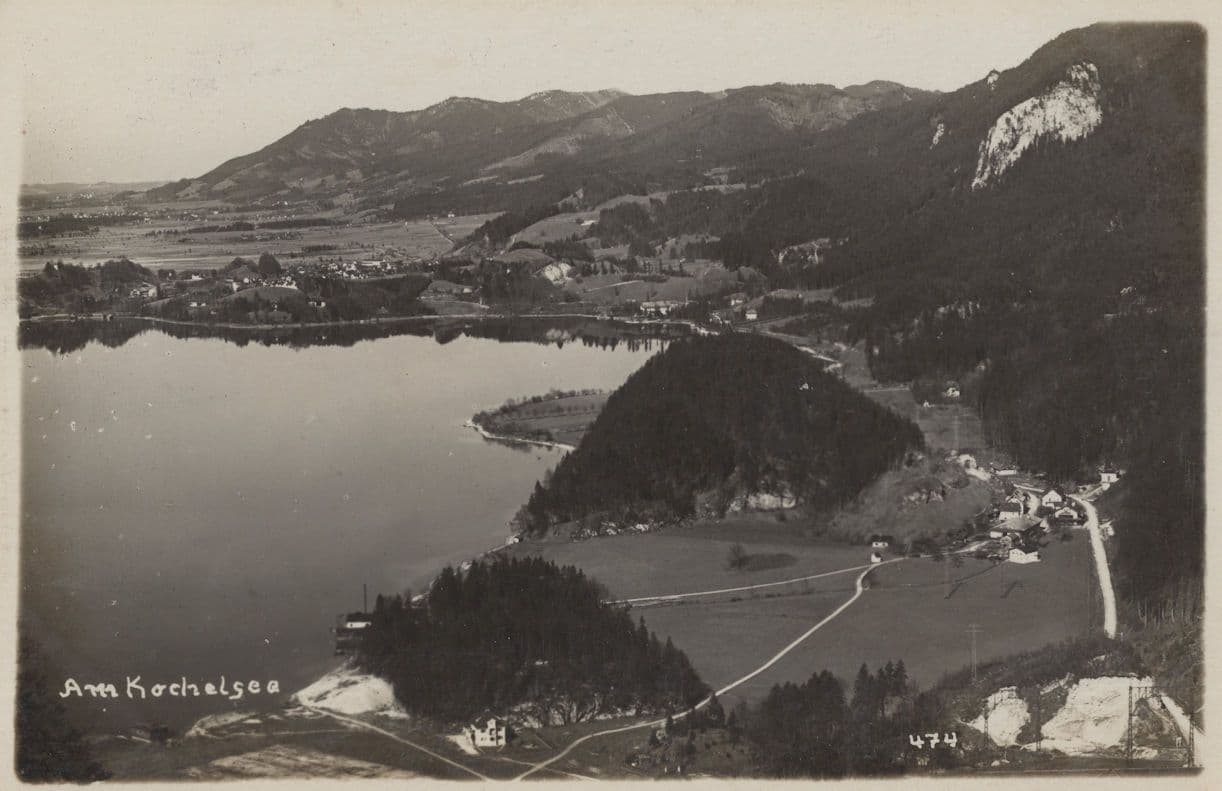 AM Kochelsee Near Munich Germany Old PB Aerial RPC Postcard