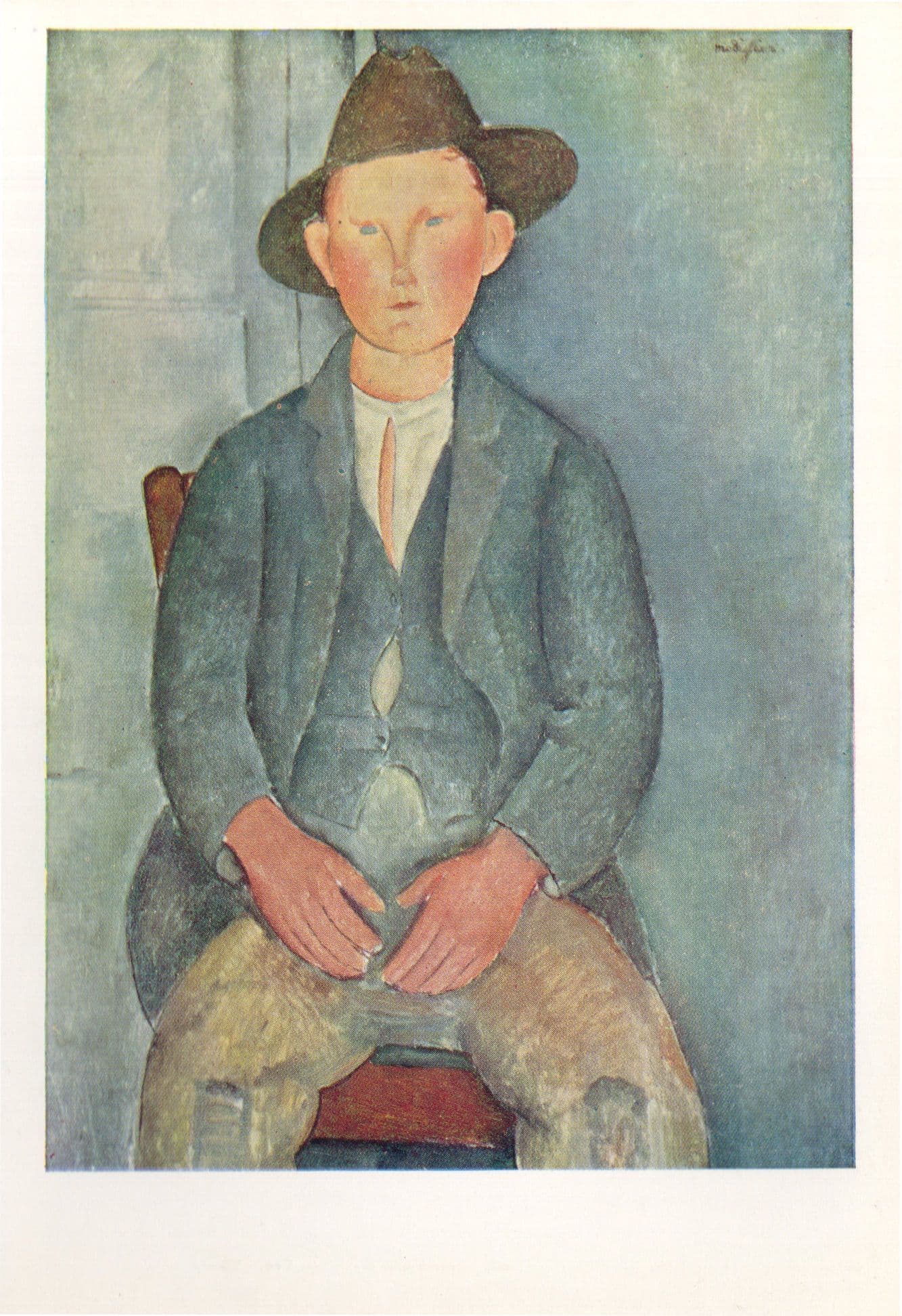Amadeo Modigliani The Little Peasant Italian Painting Postcard