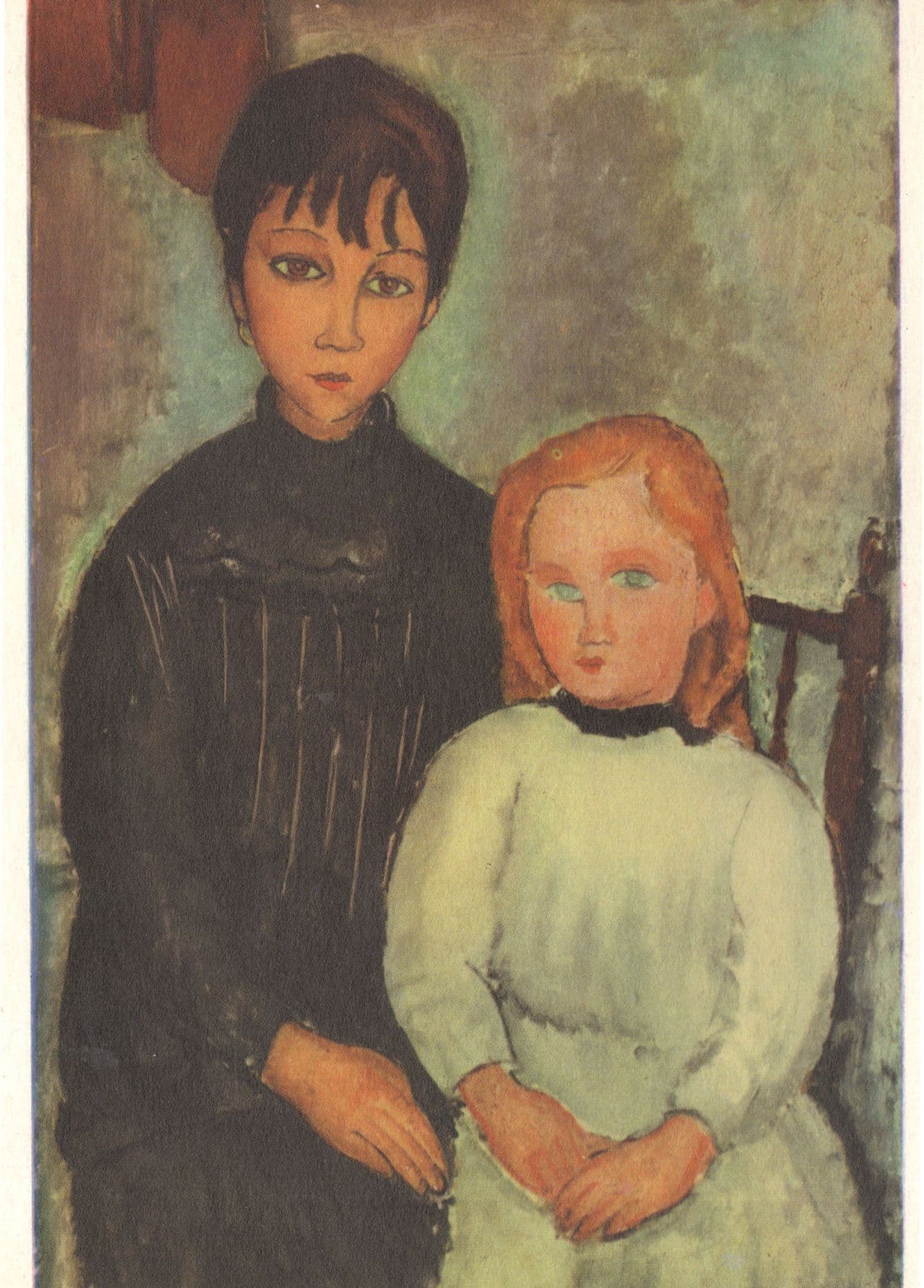 Amadeo Modigliani The Two Sisters Italian Painting Postcard