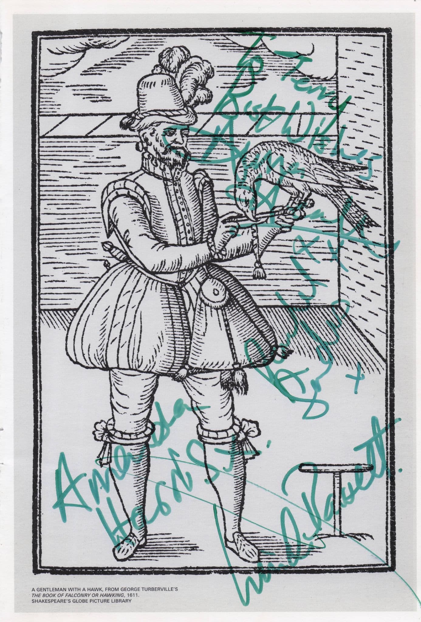 Amanda Harris Rachel Sanders Anna Healy Shakespeare Hand Signed Theatre Page