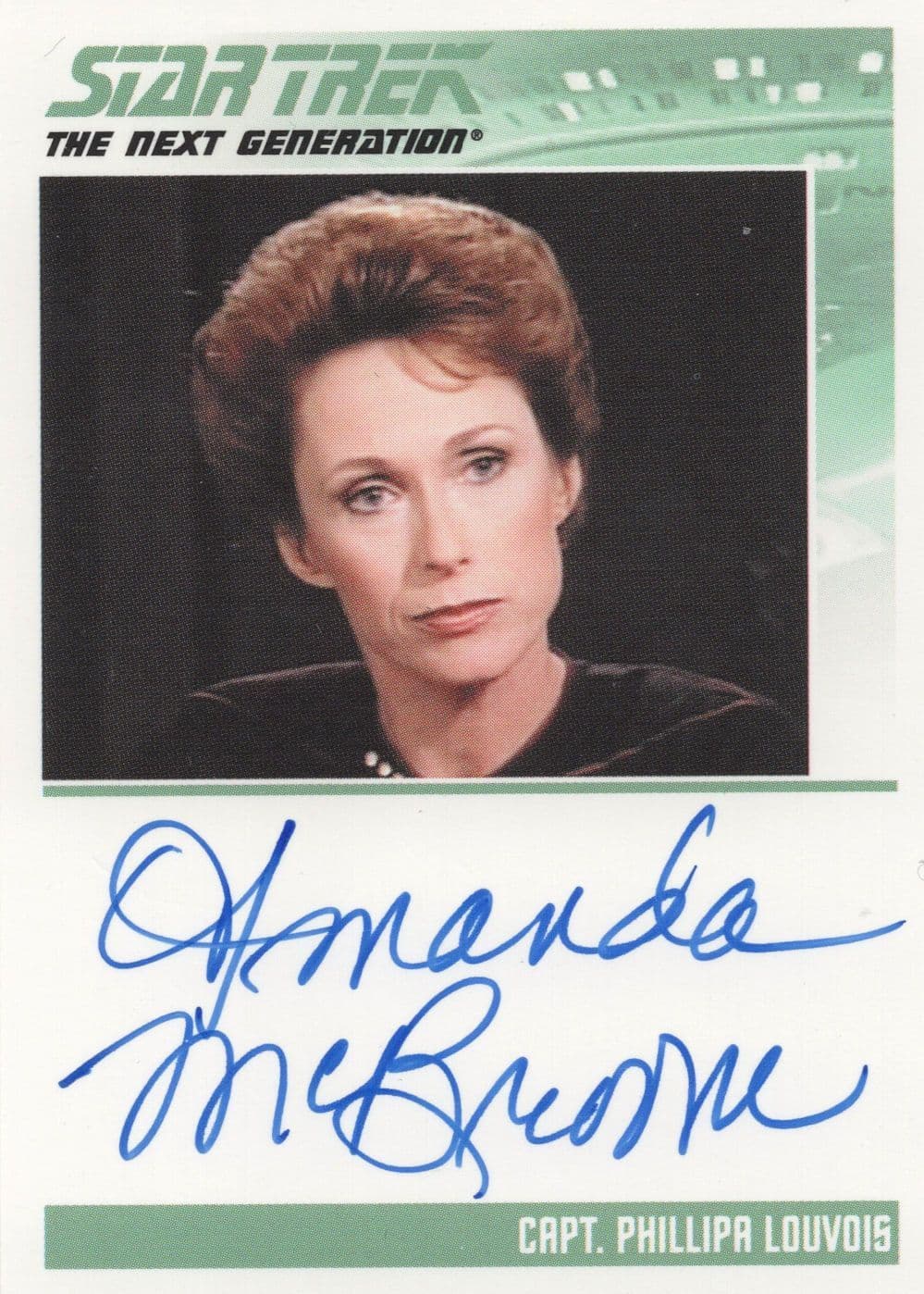 Amanda McBroom Star Trek Hand Signed Autograph Photo Card