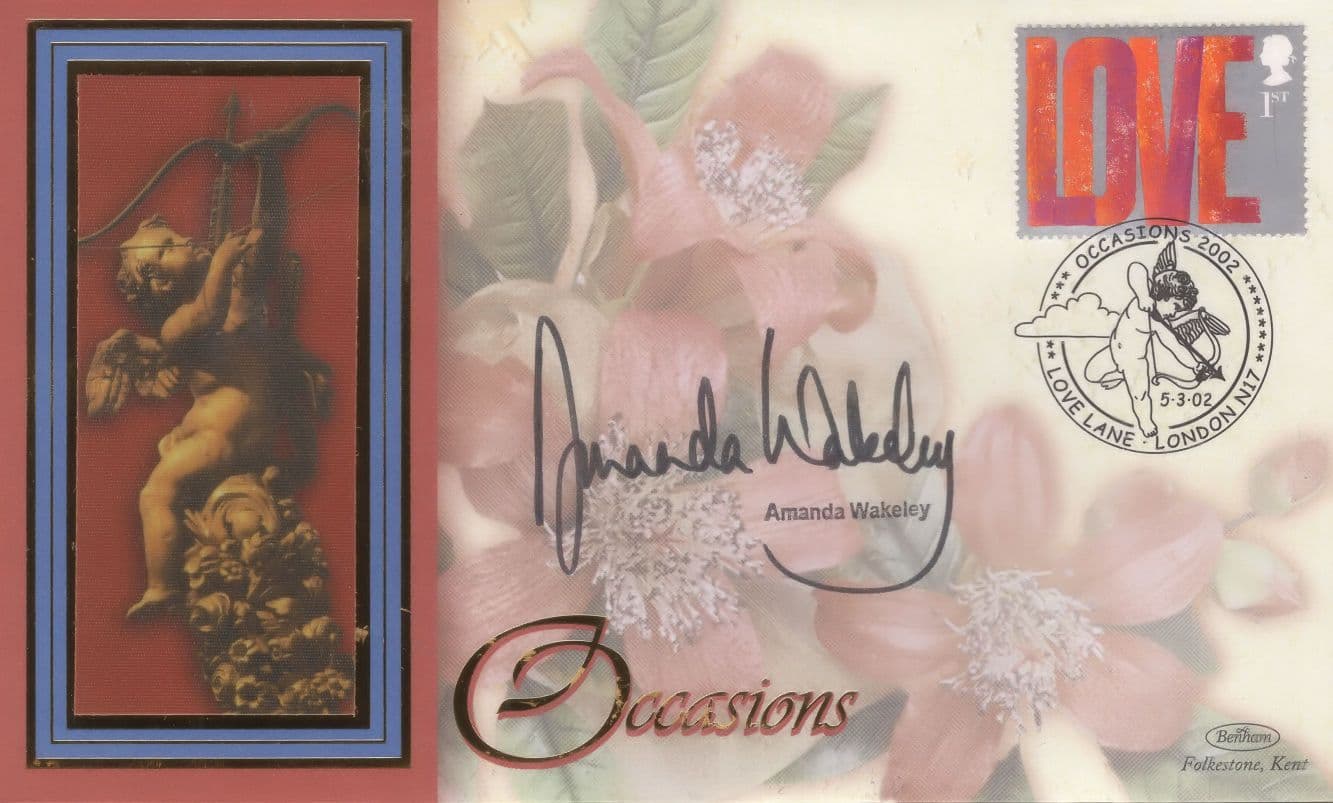 Amanda Wakeley Fashion Designer Hand Signed Benham FDC