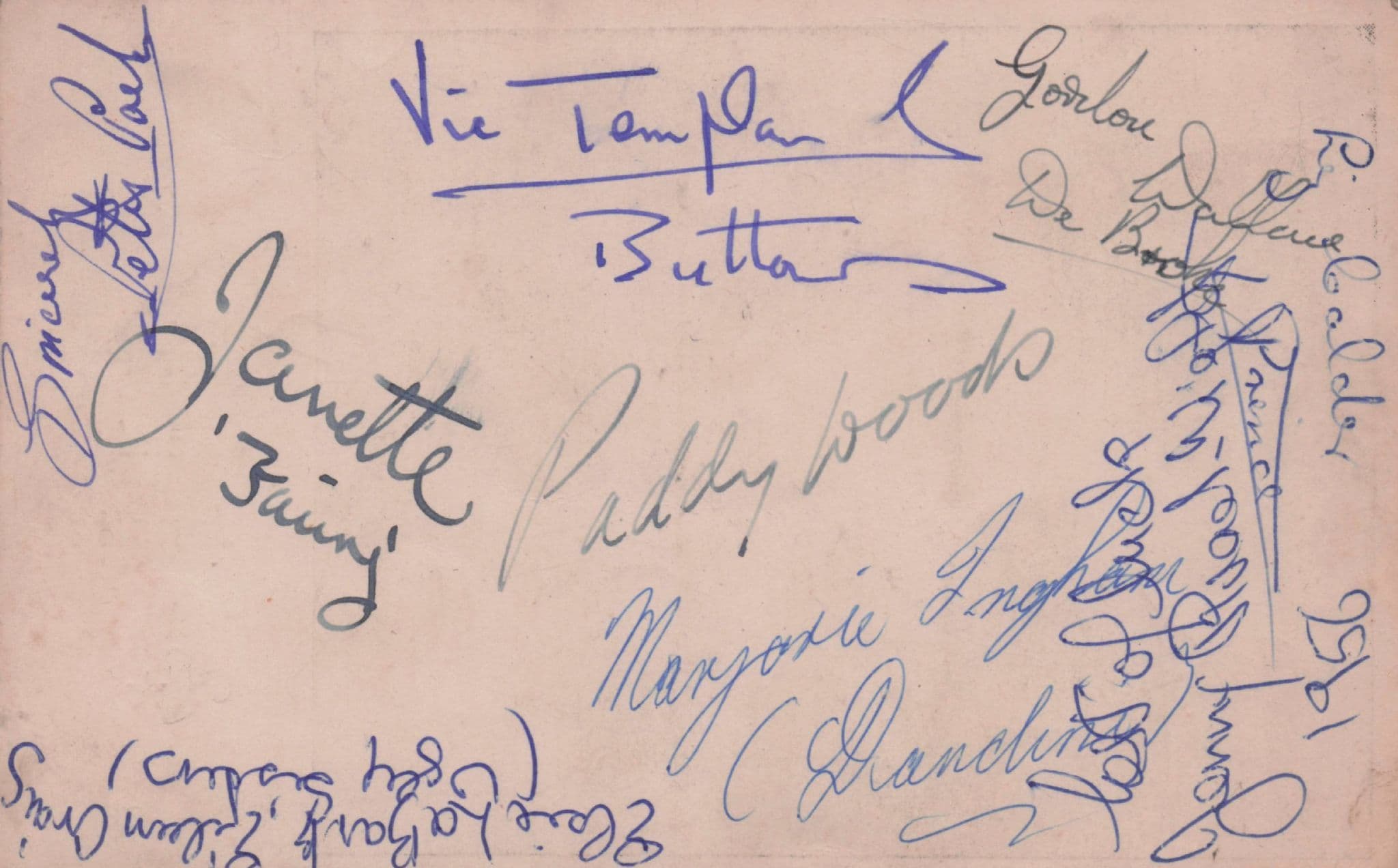 Amazing MULTI 10x Signed Acrobat Theatre Hand Signed Photo Card