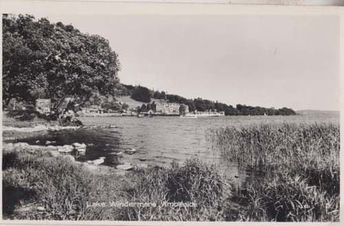 Ambleside Lake Windermere Vintage RPC Photo Postcard