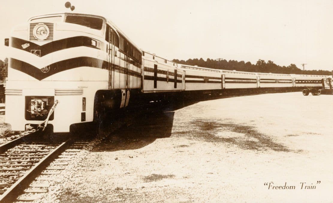 American Freedom Train Vintage Rare New Jersey Real Photo Postcard