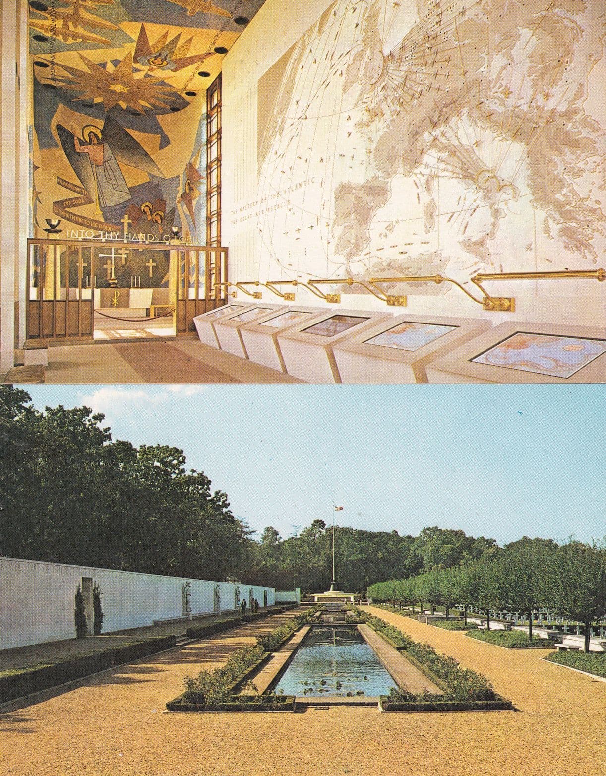 American War Memorial Cambridge 2x 1970s Postcard s