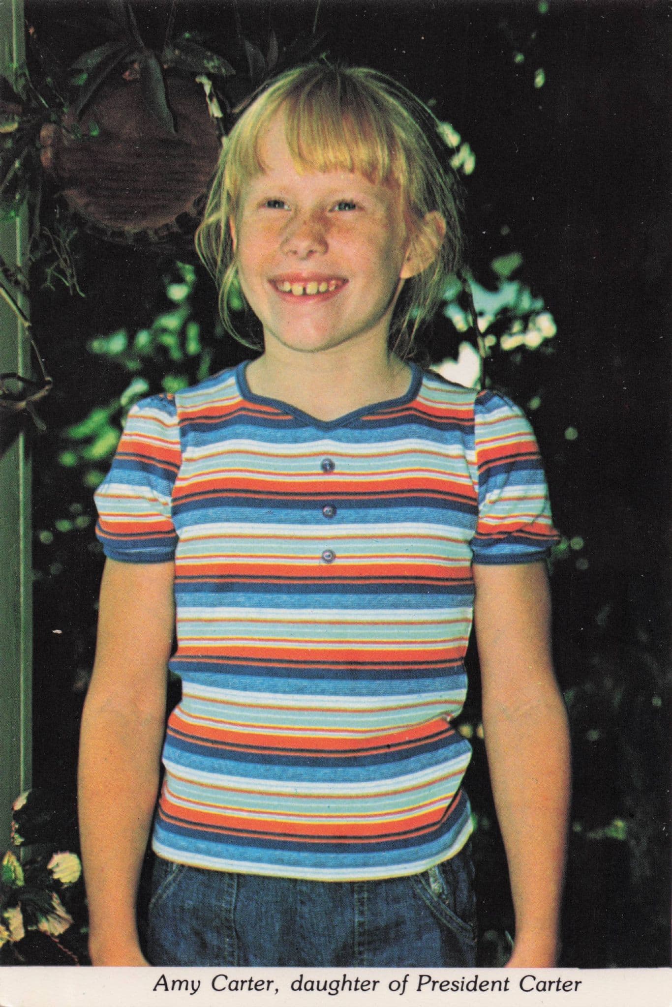 Amy Daughter Of President Jimmy Carter Photo Postcard