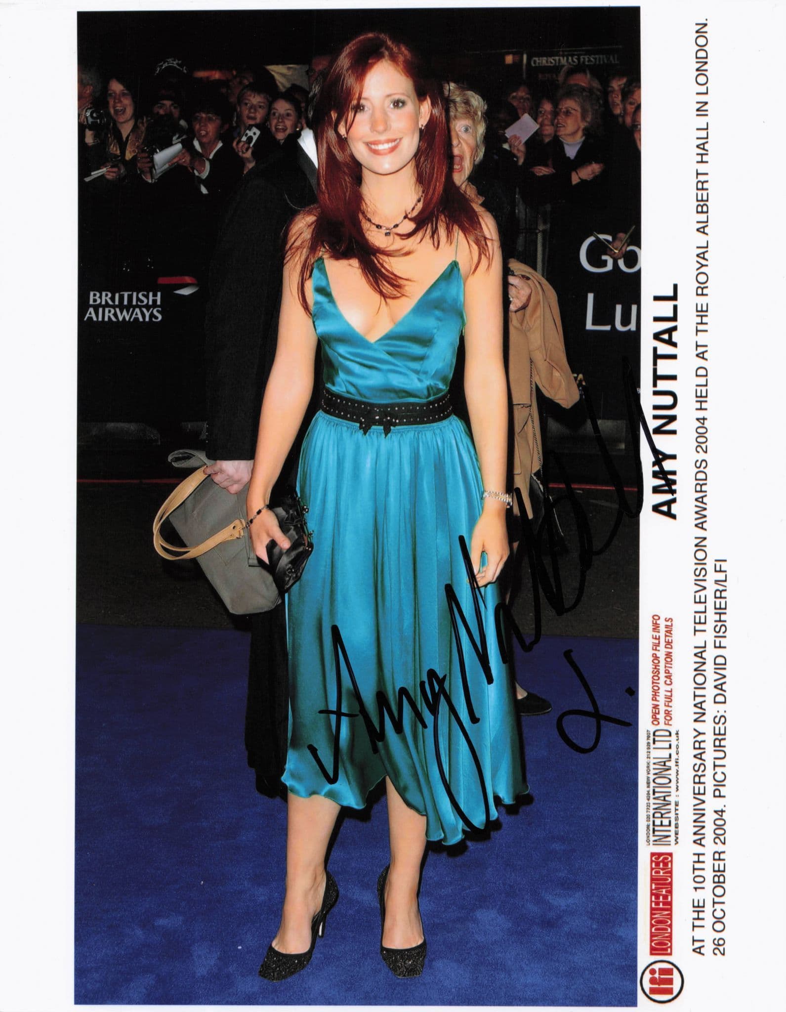 Amy Nuttall Emmerdale At 2004 TV Awards 10x8 Hand Signed Press Photo