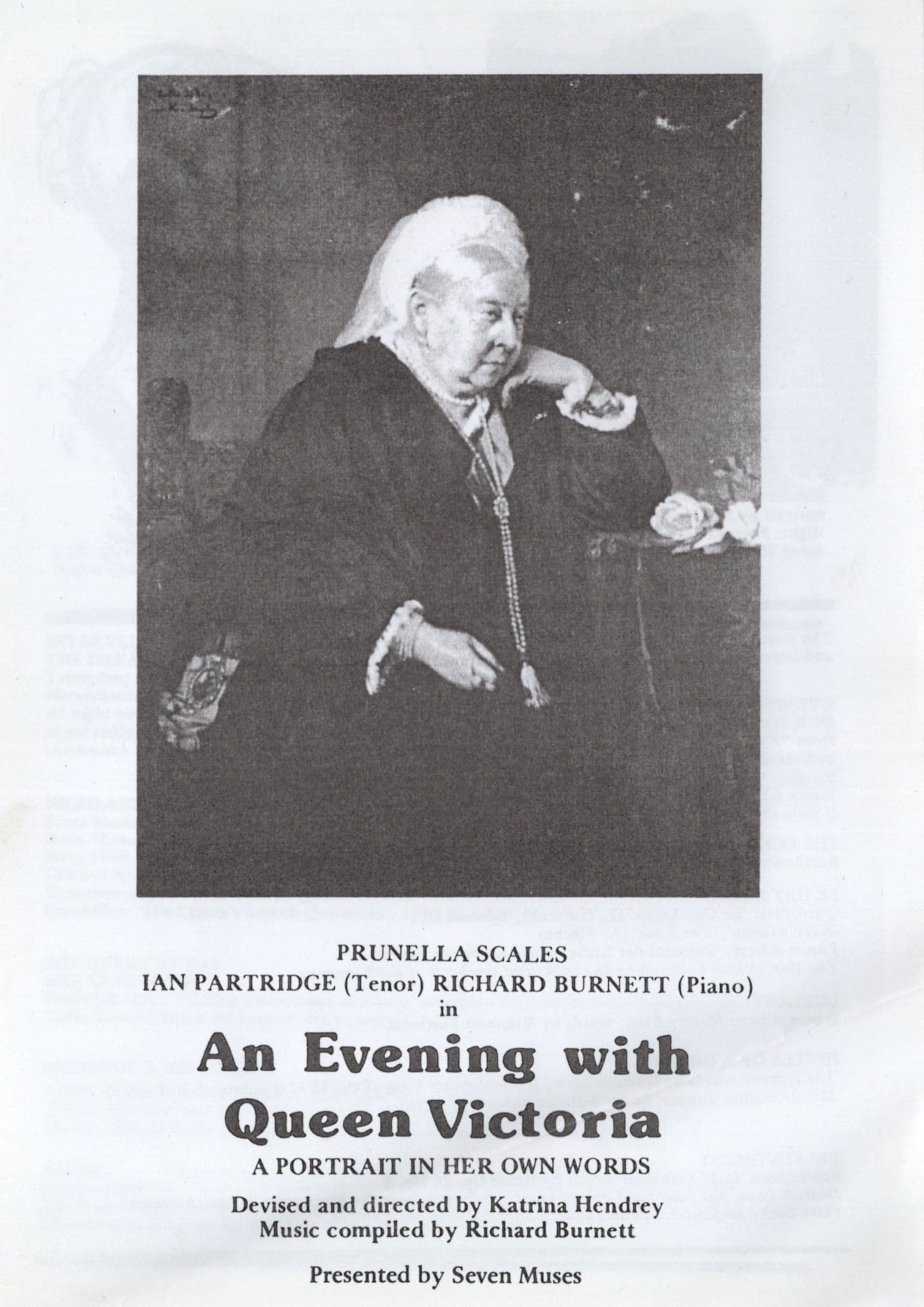 An Evening With Queen Victoria Prunella Scales Theatre Programme