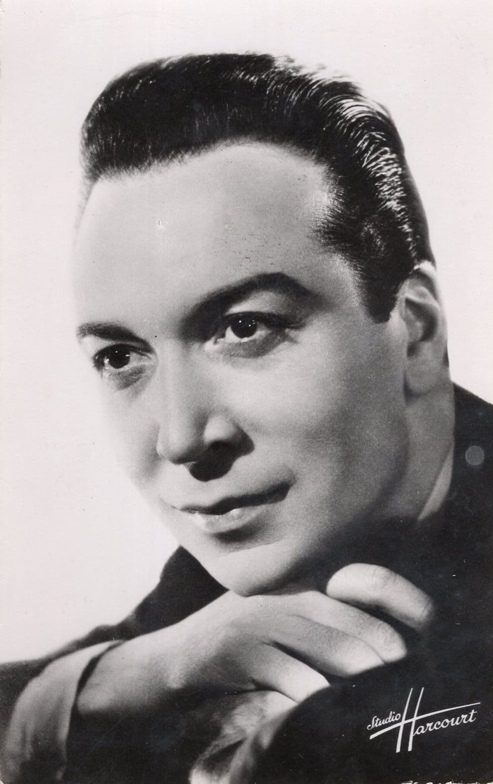 Andre Claveau Studio Harcourt French Film Actor RARE RPC Postcard