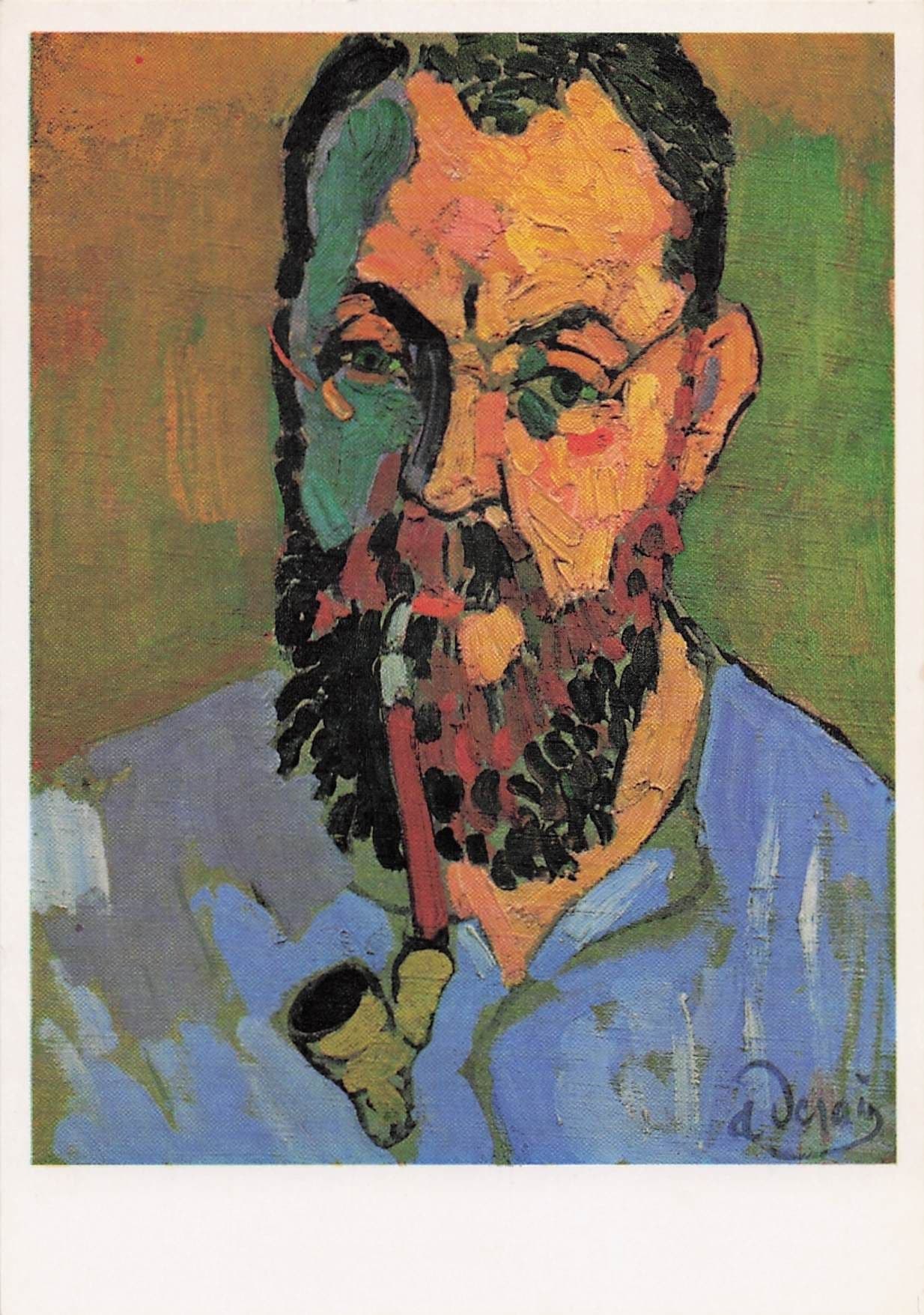 Andre Derain Henri Matisse Portrait Tate Gallery Painting Postcard