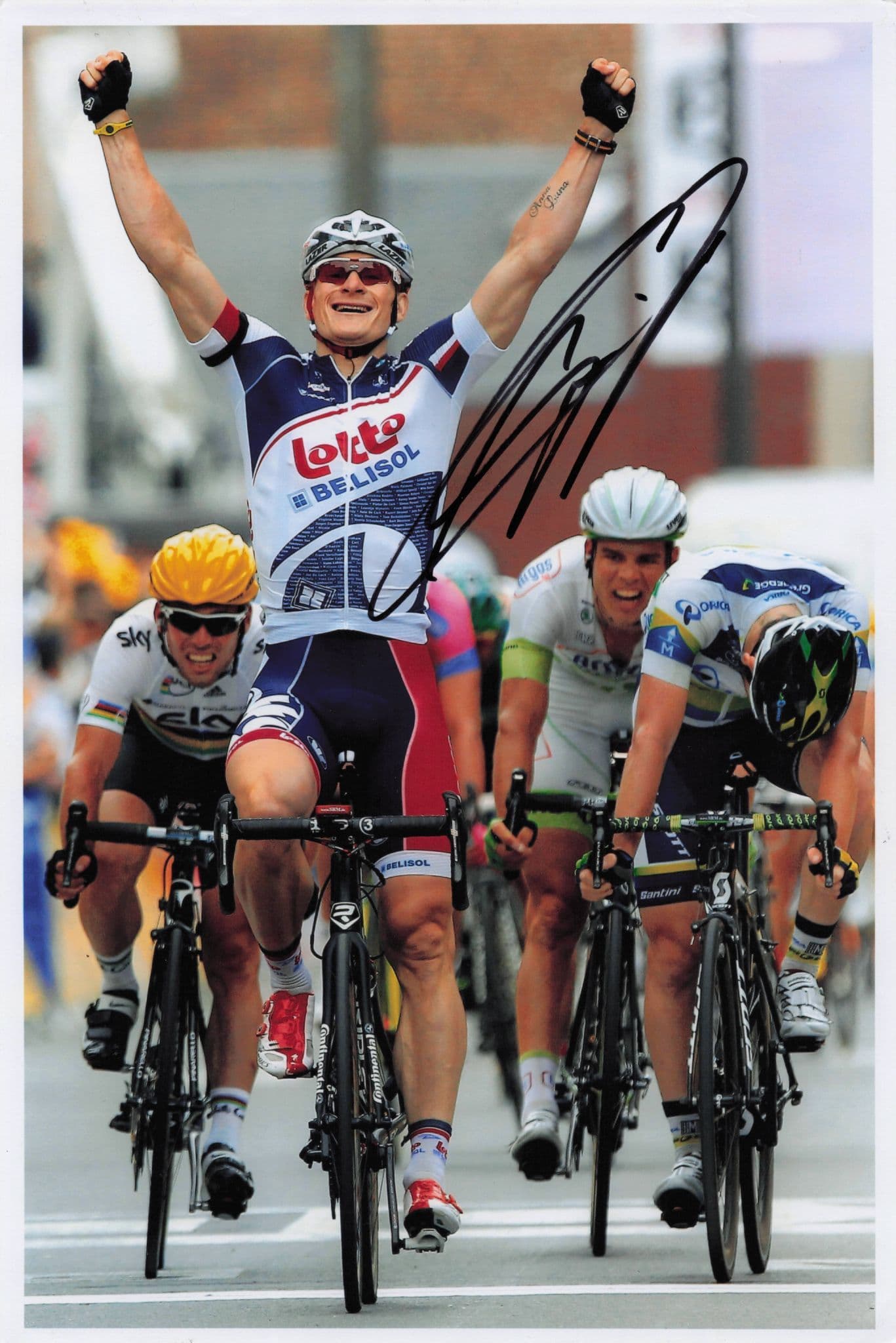 Andre Greipel German Cyclist 2012 Tour De France 12x8 Hand Signed Photo