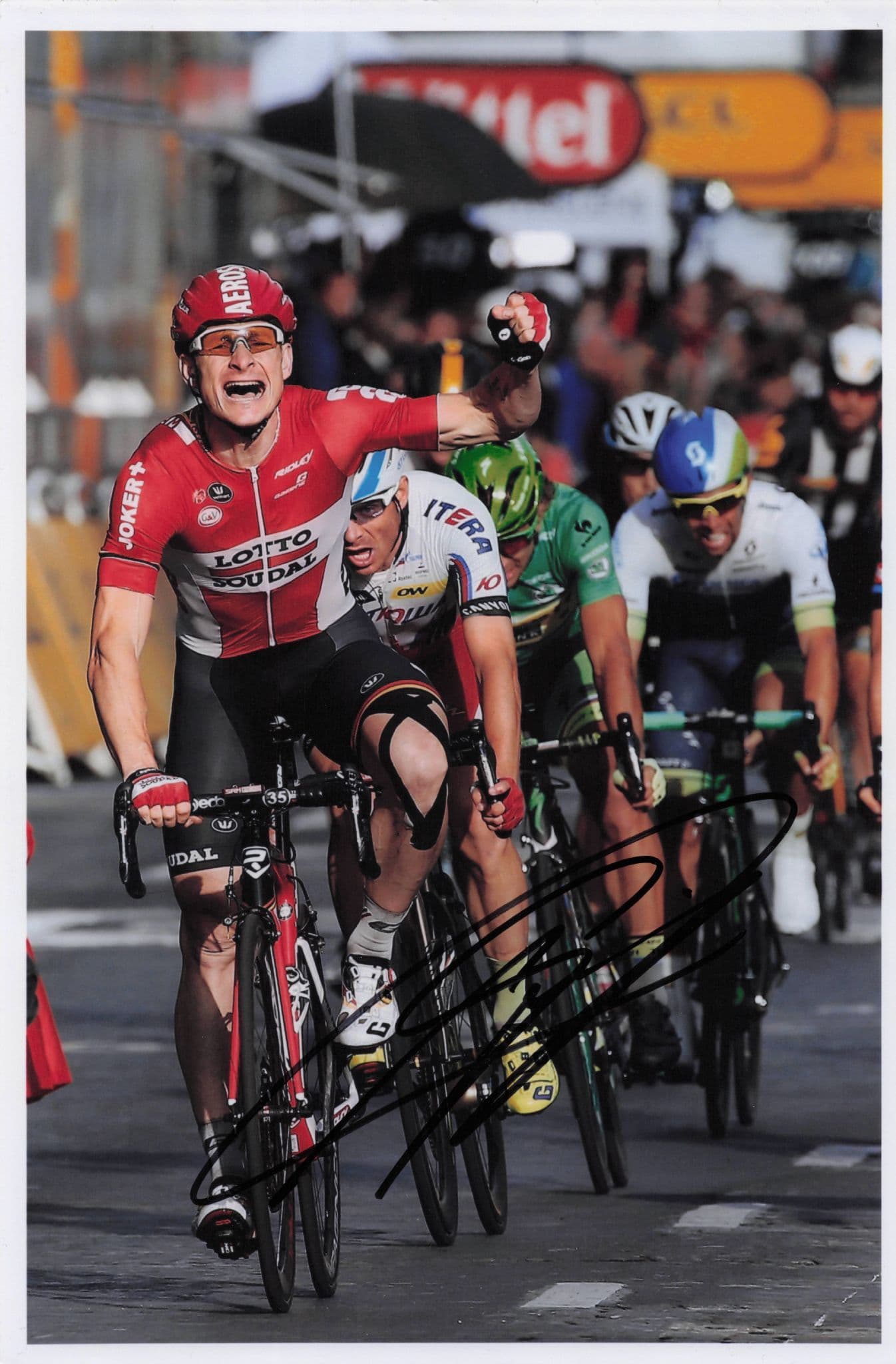 Andre Greipel German Cyclist 2015 Tour De France 12x8 Hand Signed Photo