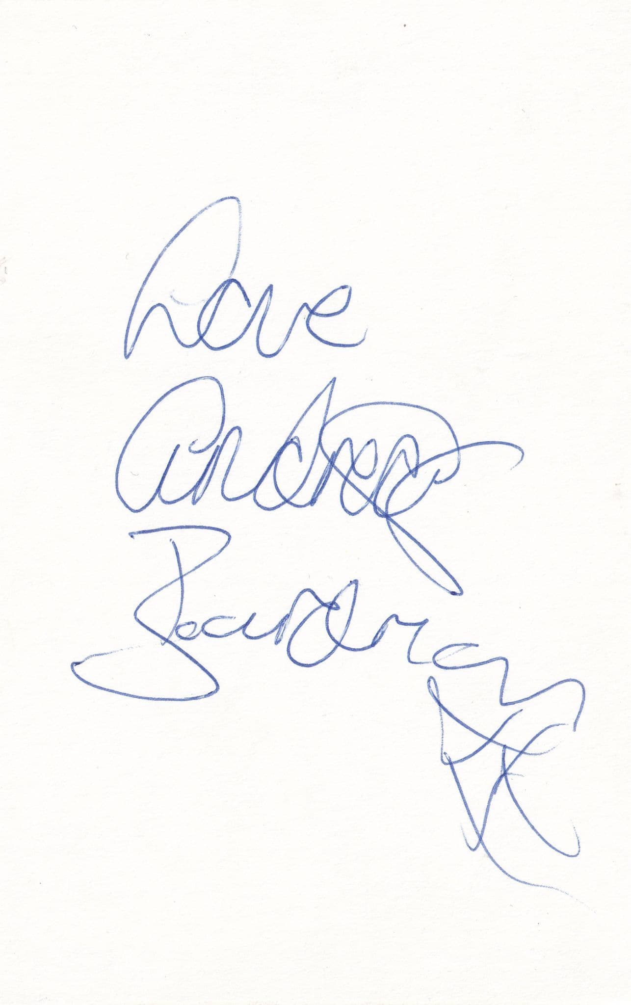 Andrea Boardman Live & Kicking Miss UK International Signed Card & Photo Ephemera