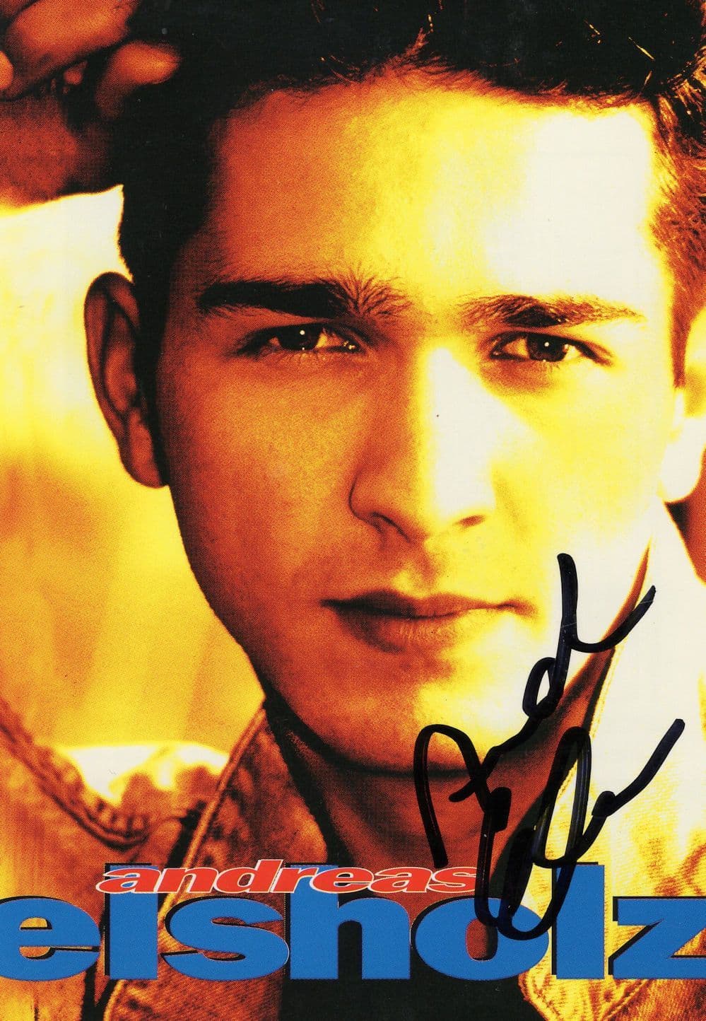 Andreas Ischolz GZSZ German Pop Singer Hand Signed Photo