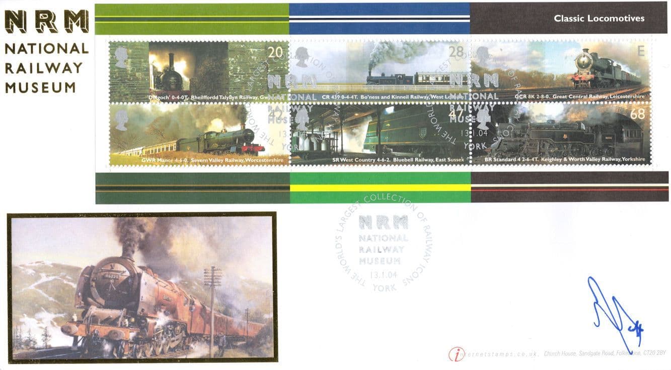 Andrew Scott of James Bond Sceptre Sherlock National Railway Museum Hand Signed FDC