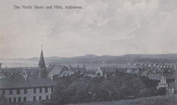 Androssan Hills North Shore Church Antique Aerial Postcard