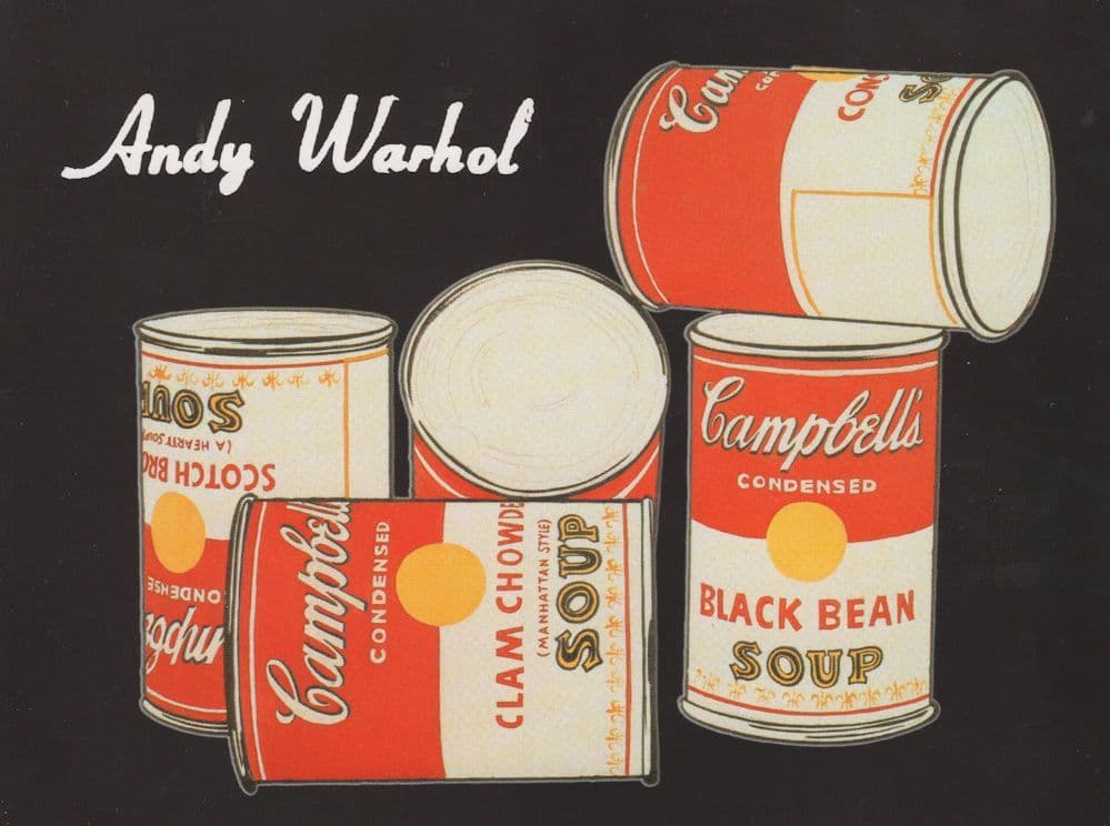 Andy Warhol Campbells Soup Can Cans Painting Postcard