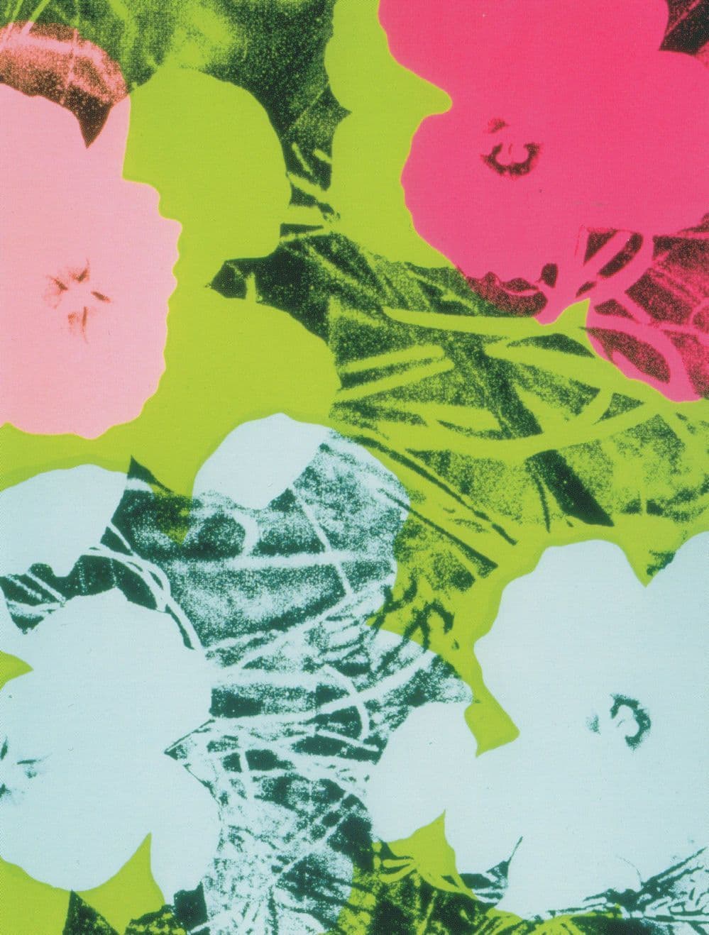 Andy Warhol Flowers Painting Postcard
