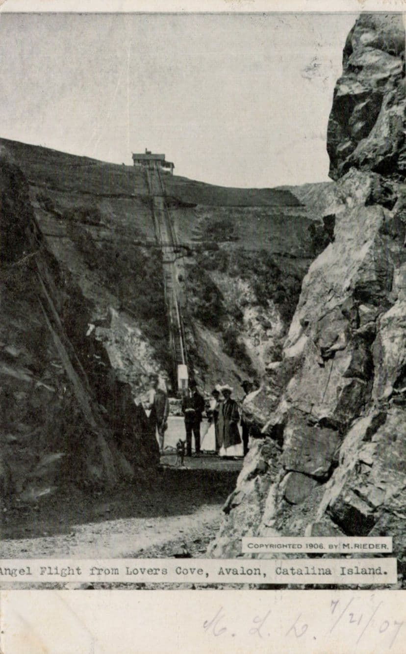 Angel Flight From Lovers Cove Avalon Catalina USA Old Postcard