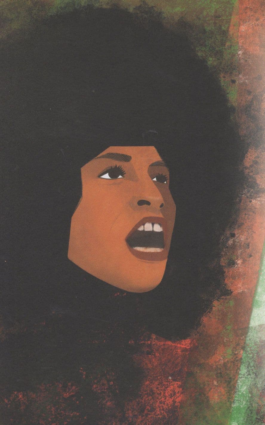 Angela Davies African American Political Activist Professor Postcard