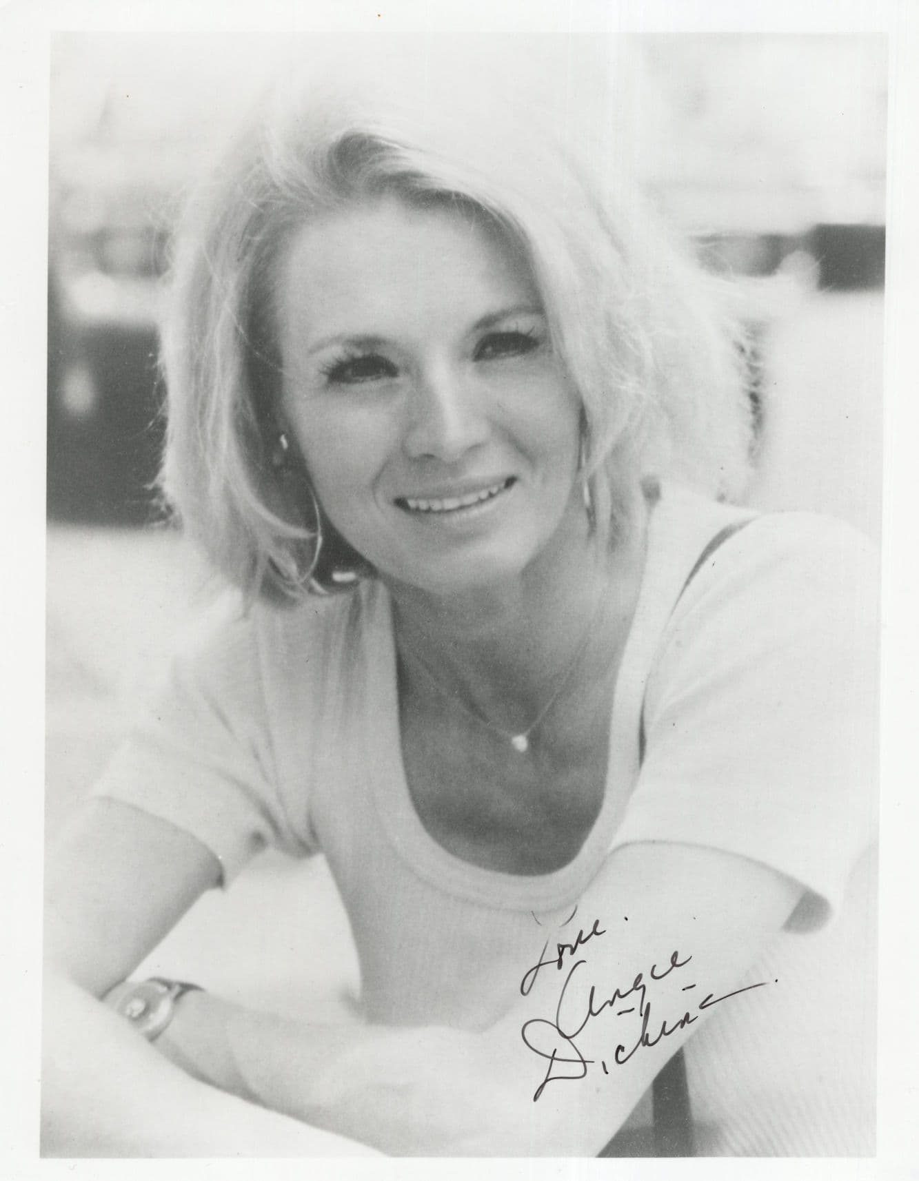 Angie Dickinson Dressed To Kill Police Woman 10x8 Hand Signed Photo