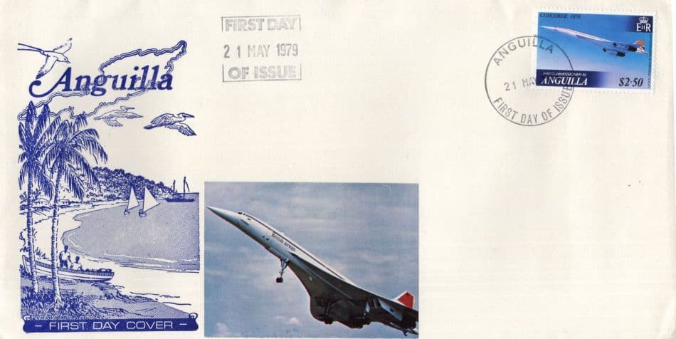 Anguilla 21st May 1979 Rare Concorde Plane Flight First Day Cover