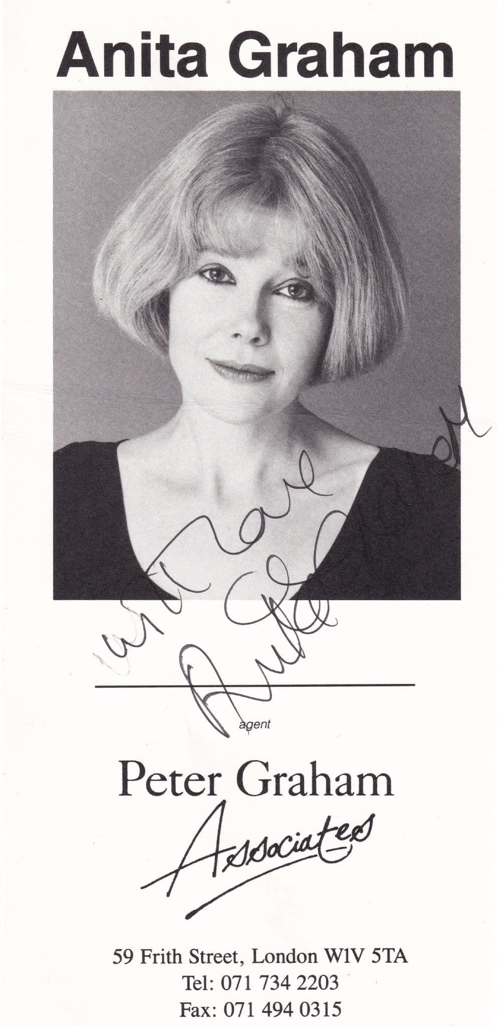 Anita Graham Last Of The Summer Wine Crossroads Hand Signed Photo