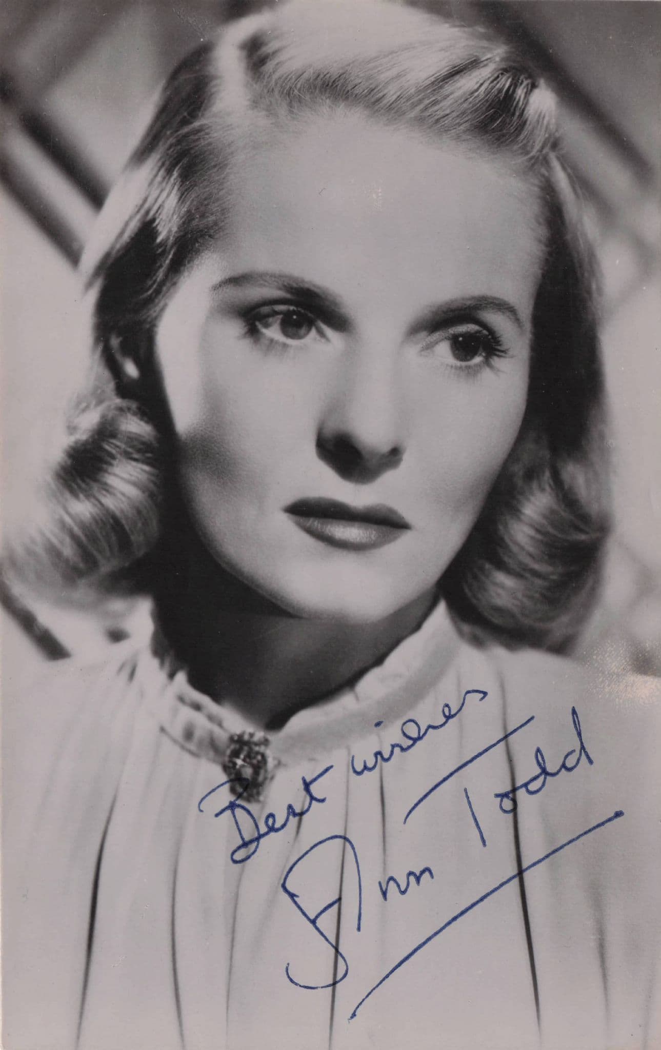 Ann Todd Film Actress Hollywood Seventh Veil Printed Signed Photo