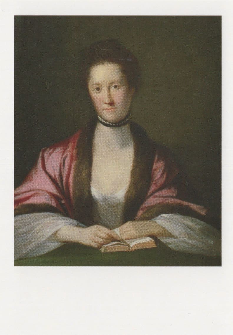 Anna Seward Poet Poetry Book Author Portrait Painting Postcard