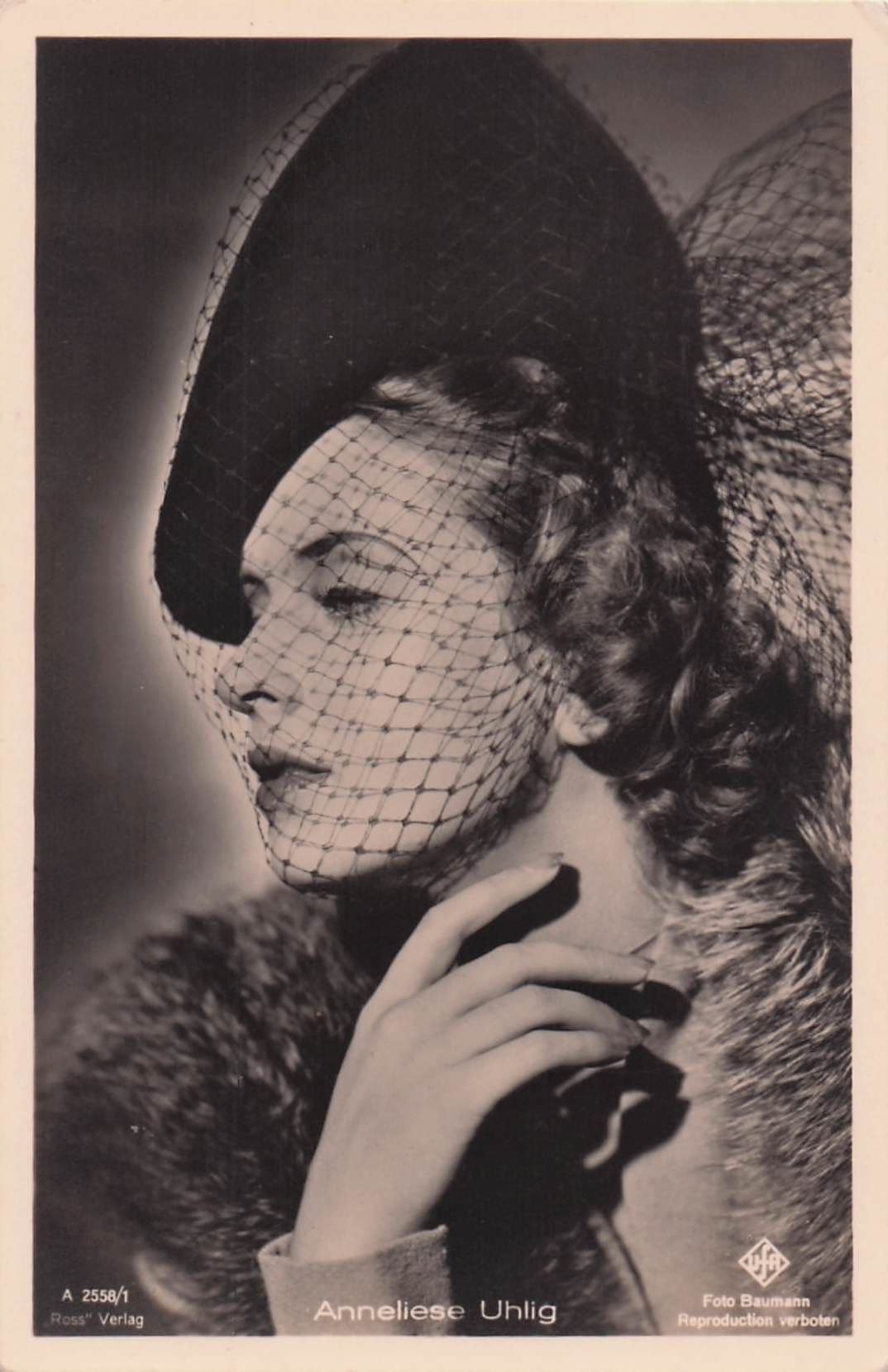 Annaliese Von Eschtruth Germany Film Actress Old RPC Postcard