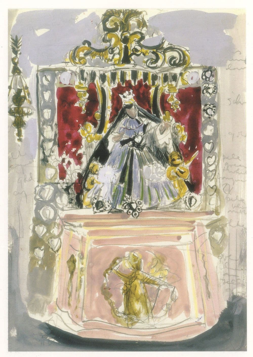 Anne Redpath Altar In San Nicolo Del Mendicoli II Painting Postcard