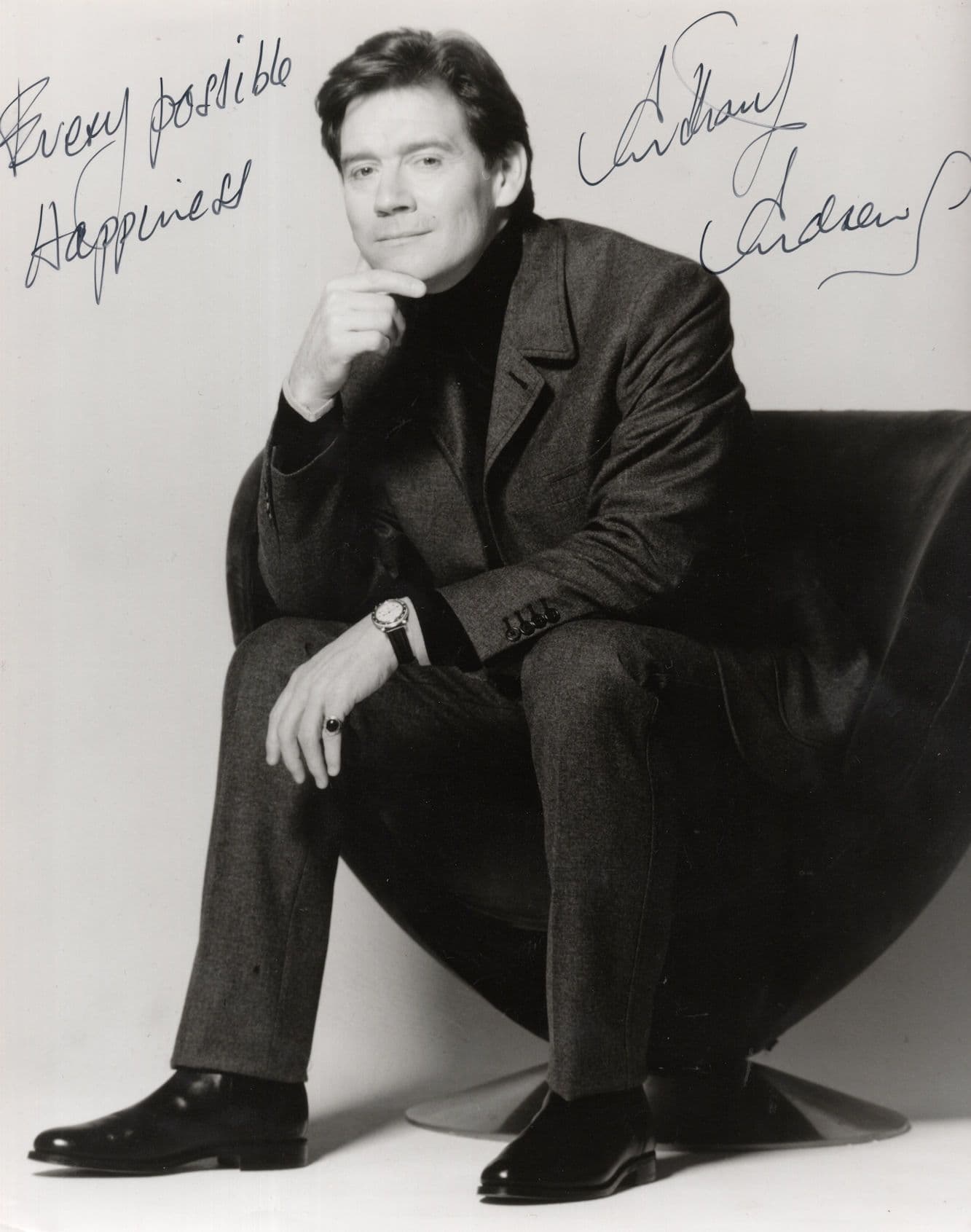 Anthony Andrews Danger UXB Ivanhoe Kings Speech10x8 Hand Signed Photo